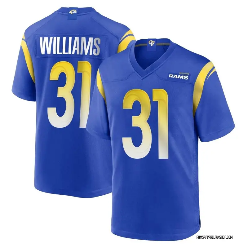 Men's Los Angeles Rams Darious Williams Royal Game Alternate ...