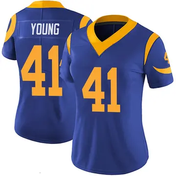 Women's Los Angeles Rams Kenny Young Royal Limited...