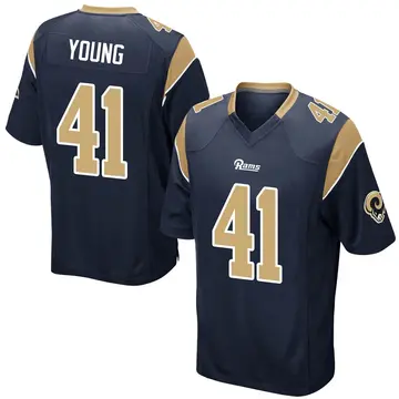 Youth Los Angeles Rams Kenny Young Navy Game Team...